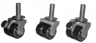 Подвійні роліки для рояля 57 мм 