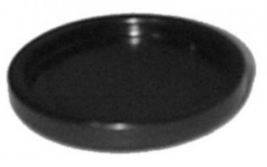 Castor cup  70 mm Ø black 