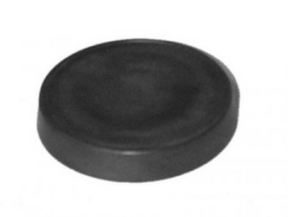 Wood castor cup  black 90 mm Ø  