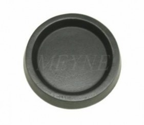 Wood castor cup black 85 mm Ø  