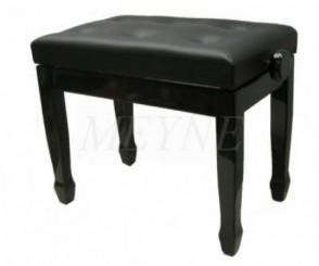 Банкетка для фортепиано. Черная полированная. 