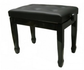 Банкетка для фортепиано. Черная матовая. 
