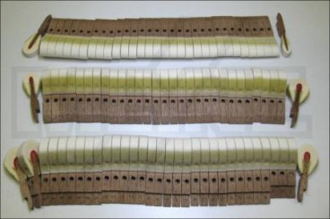 Grand piano hammerheads GROTRIAN mahogany 