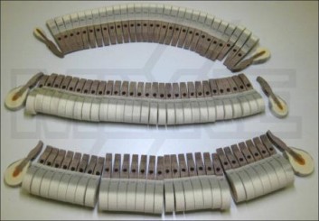 Grand piano hammerheads STEINWAY mod A + B bored nut 