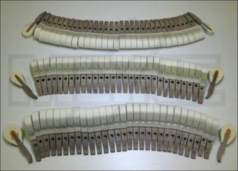 Grand piano hammerheads STEINWAY mod S + M + O bored nut 