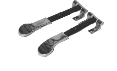 Piano pedals right and left 200 mm complete 