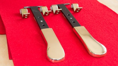 Piano pedals right and left 230 mm complete 