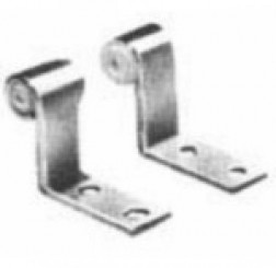 Trapwork pivots/brackets right + left 33 mm high 4 mm  