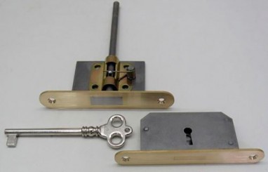 Замок рояля круглий (комплект) 