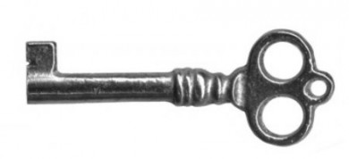 Порожнистий ключ для піаніно нікель 