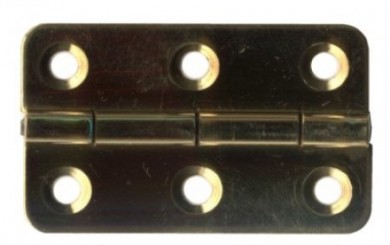 Piano desk hinges, solid brass, doubble 