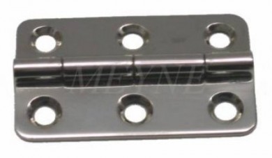 Piano desk hinges, nickel plated polish, single 