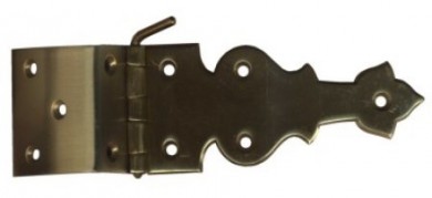 Hinges bent 50 x 42+22+120 mm brass 