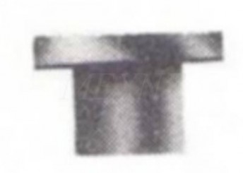 100 Кнопки гумові білі плоск. 1 мм толщ. 