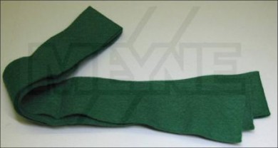 Half-blow rest felt green 125 x 4cm 