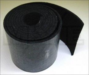 Felt self-adhesively black 3mm thick 150cm x 7cm 