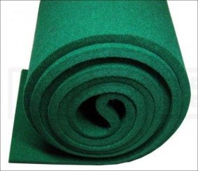 Backcheck felt green  5mm 1,60m broad 