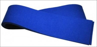Backcheck felt blue 5 mm 150 x 10 cm 