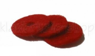 Balance rail washers felt red 12 x 1 mm set 