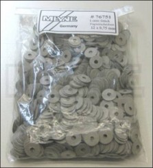 Balance rail washers paper 12 x 0.75mm 1.000pcs 