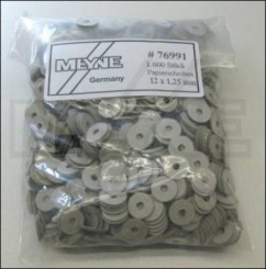 Balance rail washers paper 12 x 1,25mm 1.000pcs 