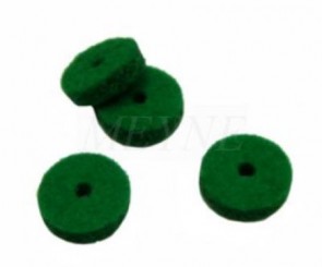 Front rail washers baize  7mm green  90pcs 