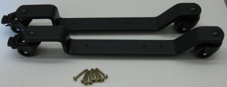 Safety castors with brake and black primer 280 mm 