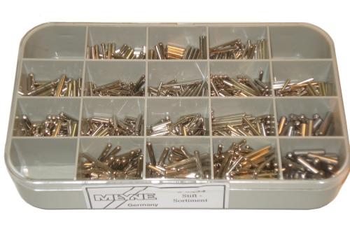 Assortment of pins in plastic box # 3312 