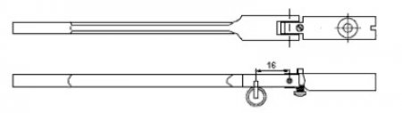 Grand piano hammer shanks Förster old -single- 