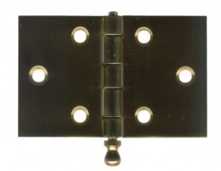 Top hinges 50 x 40+40 mm brass 