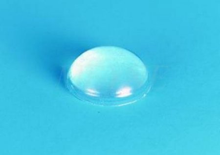 100 Rubber buttons self adhesive 9,5 Ø x 3,8 mm clear 
