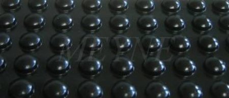 100 Rubber buttons self adhesive 9,5 Ø x 3,8 black 