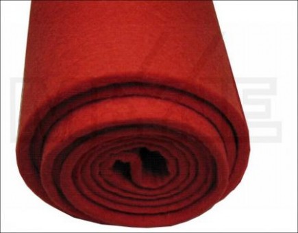 Войлок для мех.красный 2 мм 1,60 м ширина 