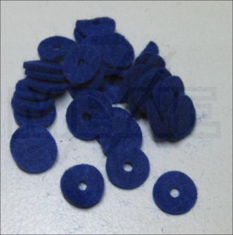 Balance rail washers felt blue 12 x 1 mm set 
