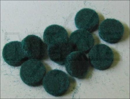 Action regulating washers  9,5 x 2,4mm green 