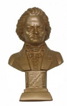 Beethoven - 24 cm Alabaster bronzed 