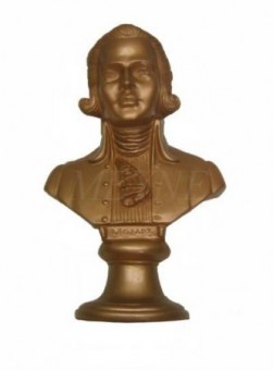 Mozart  - 24 cm Alabaster bronzed 